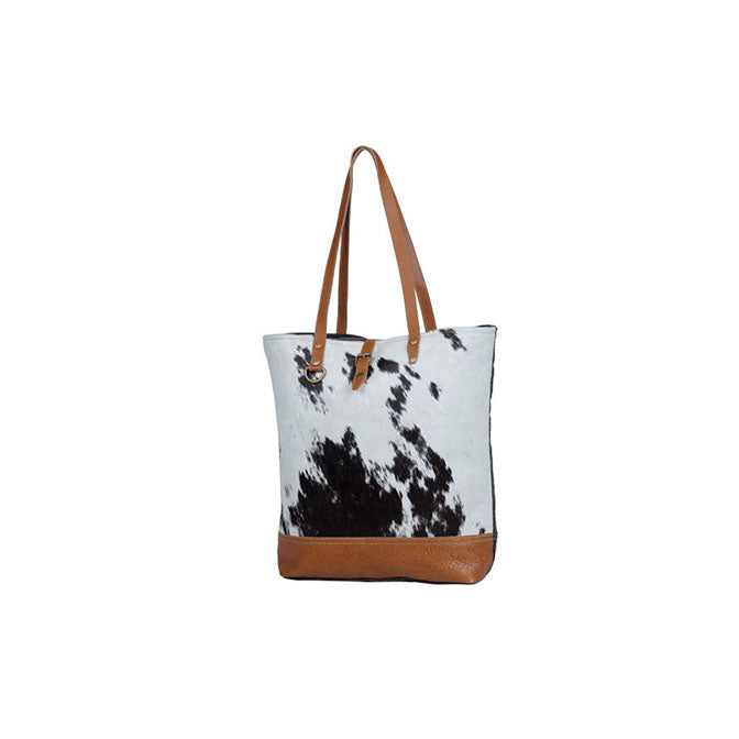 Rock-Strewn Canvas and Hairon Bag