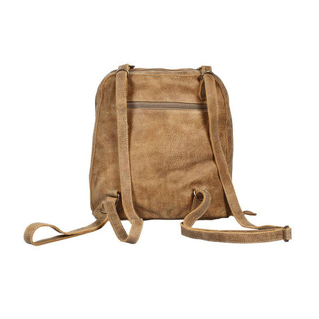 Leathered Front Pocket Backpack