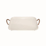 Large Wood Bead Handle Tray