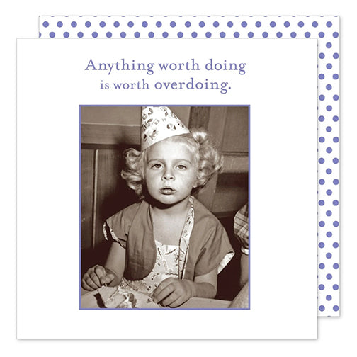 Anything Worth Doing...Cocktail Napkin