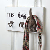 His, Hers & Pup Wall Hook