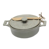 Brie Baker with Lid and Spreader,