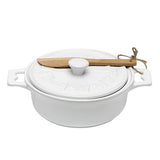 Brie Baker with Lid and Spreader,