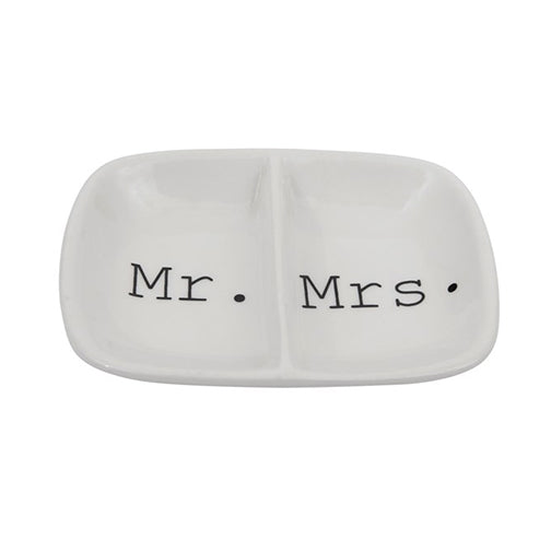 "Mr./Mrs." Ceramic Dish