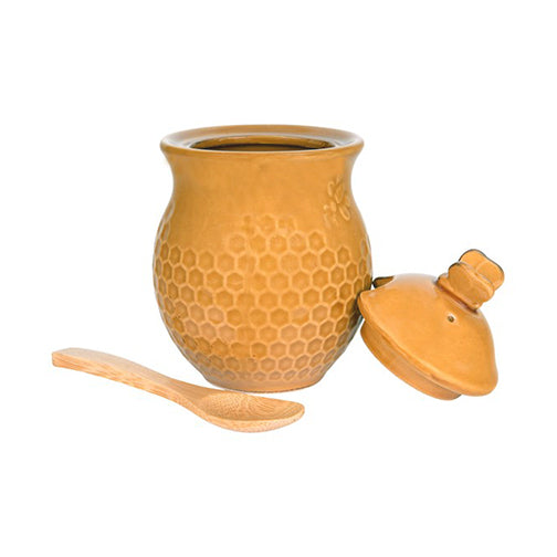 Stoneware Honey Pot