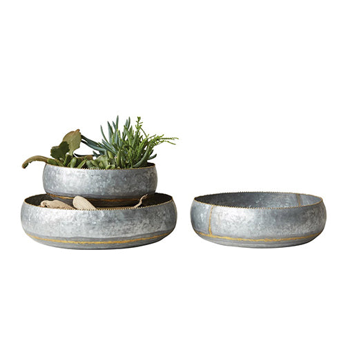 Galvanized Metal Bowls
