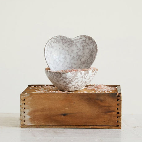 Stoneware Heart Dish
