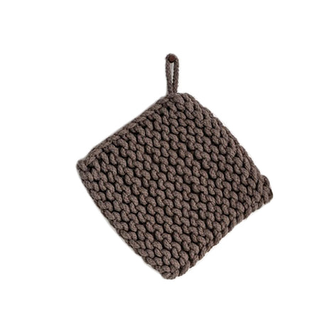 Rich Tones Square Cotton Crocheted Pot Holder