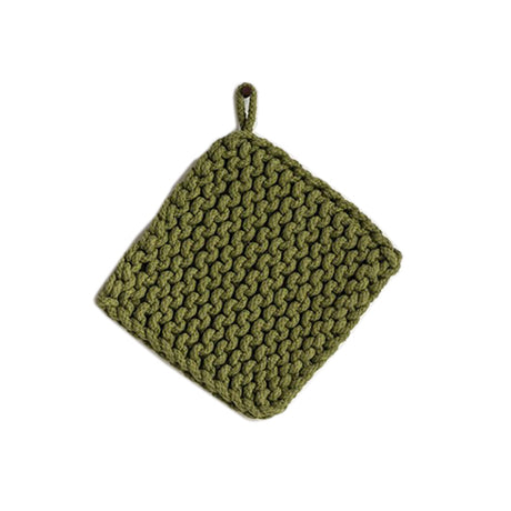 Rich Tones Square Cotton Crocheted Pot Holder