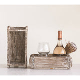 Found Wood Brick Mould, Distressed White