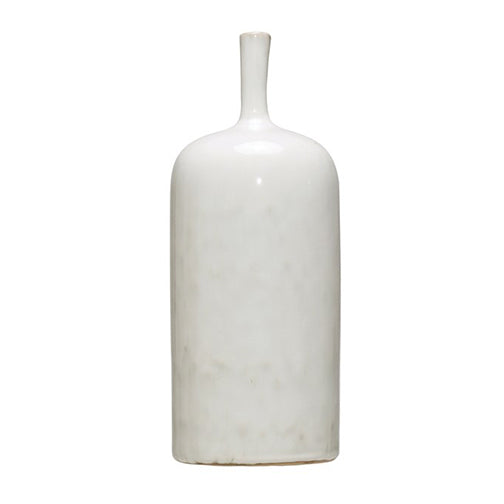 Large Stoneware Vase, Reactive Glaze