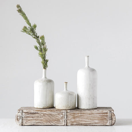Stoneware Vase, Reactive Glaze