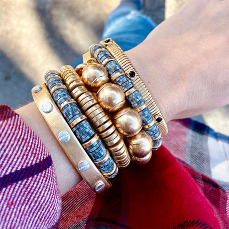 Florence Skinny Watch Band Bangle in Jet