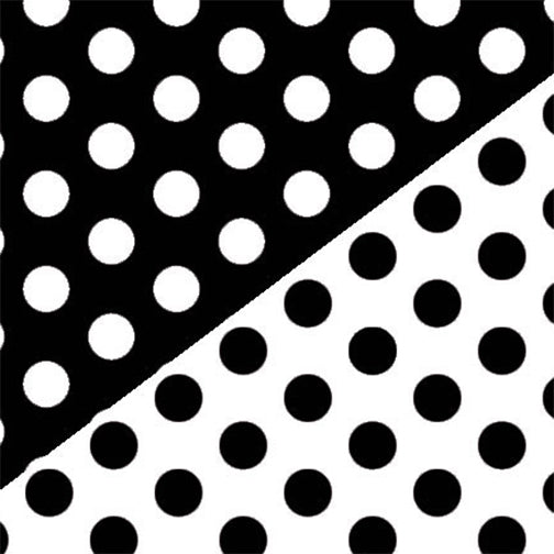 Blk & Wht Dot Wrapping Paper 24" x 417' Roll