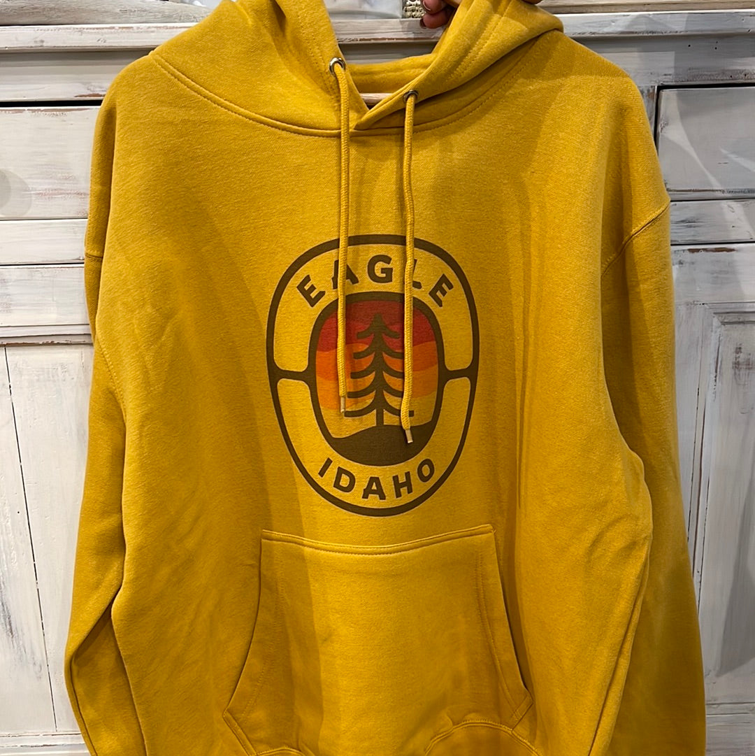 Eagle Idaho Sunset Hoodie - Mustard